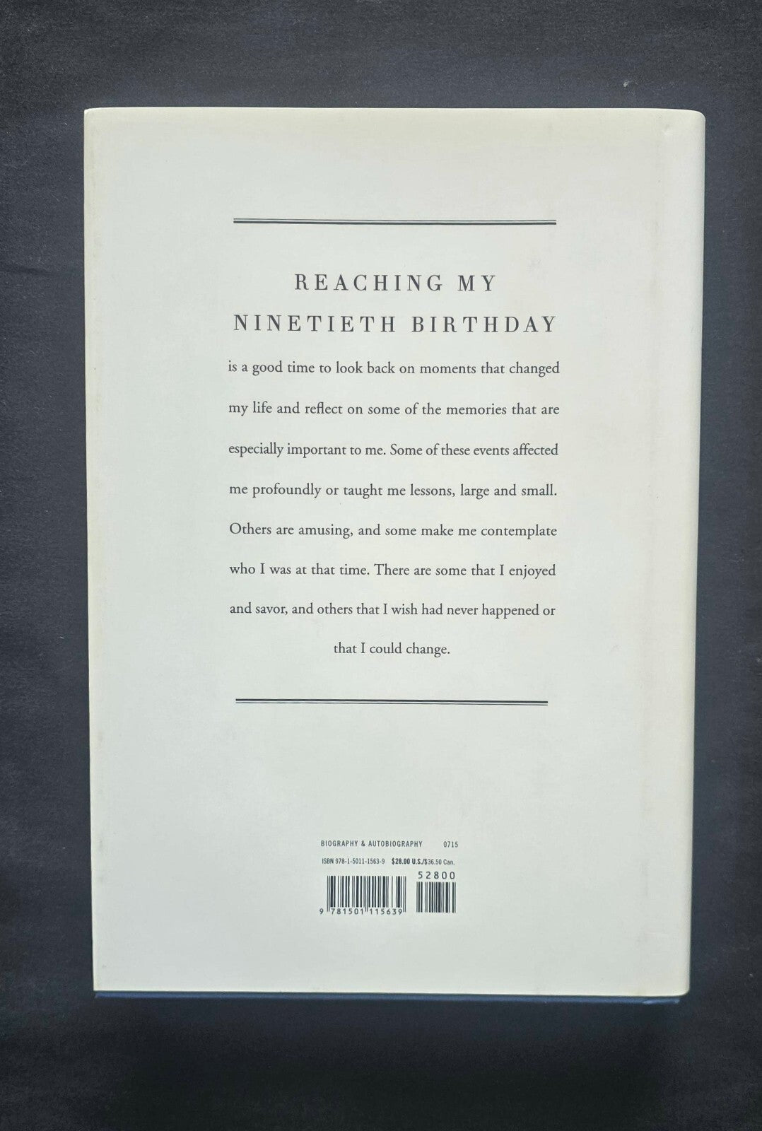 Full Life : Reflections at Ninety by Jimmy Carter (SIGNED, 1st Ed 2015) JD