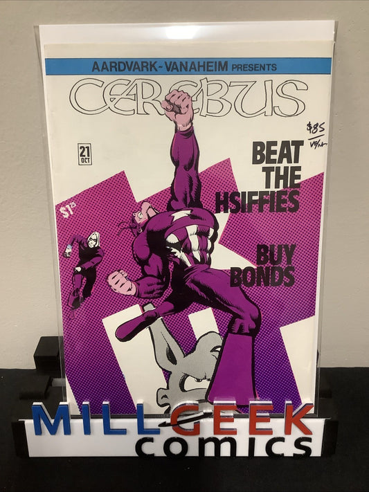 Cerebus #21 (Aardvark-Vanaheim October 1980) VF/NM (9.0) 1st Captain Cockroach