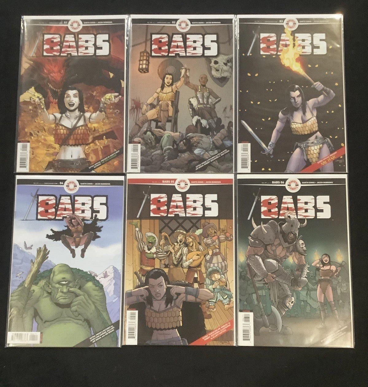 Babs #1-6 Complete Comic Set, Ahoy Comics, Garth Ennis, Jacen Burrows, 2024