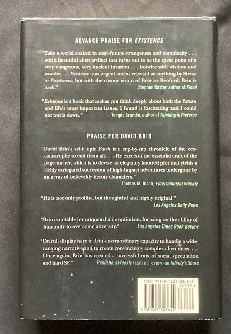 Existence by David Brin 2012 Hardcover 1st Edition/1st Printing JD