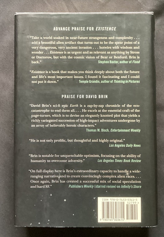Existence by David Brin 2012 Hardcover 1st Edition/1st Printing JD