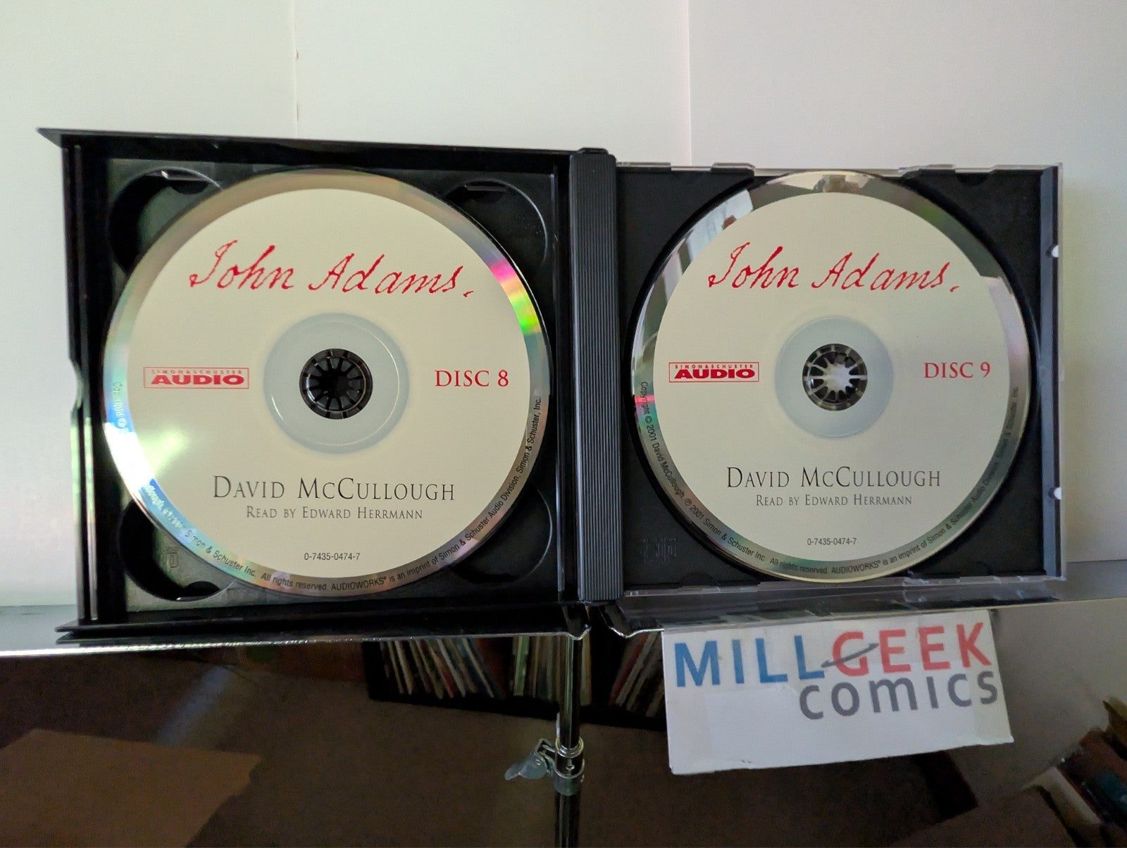 David McCullough's John Adams, Read by Edward Herrmann, 9 CDs -JD