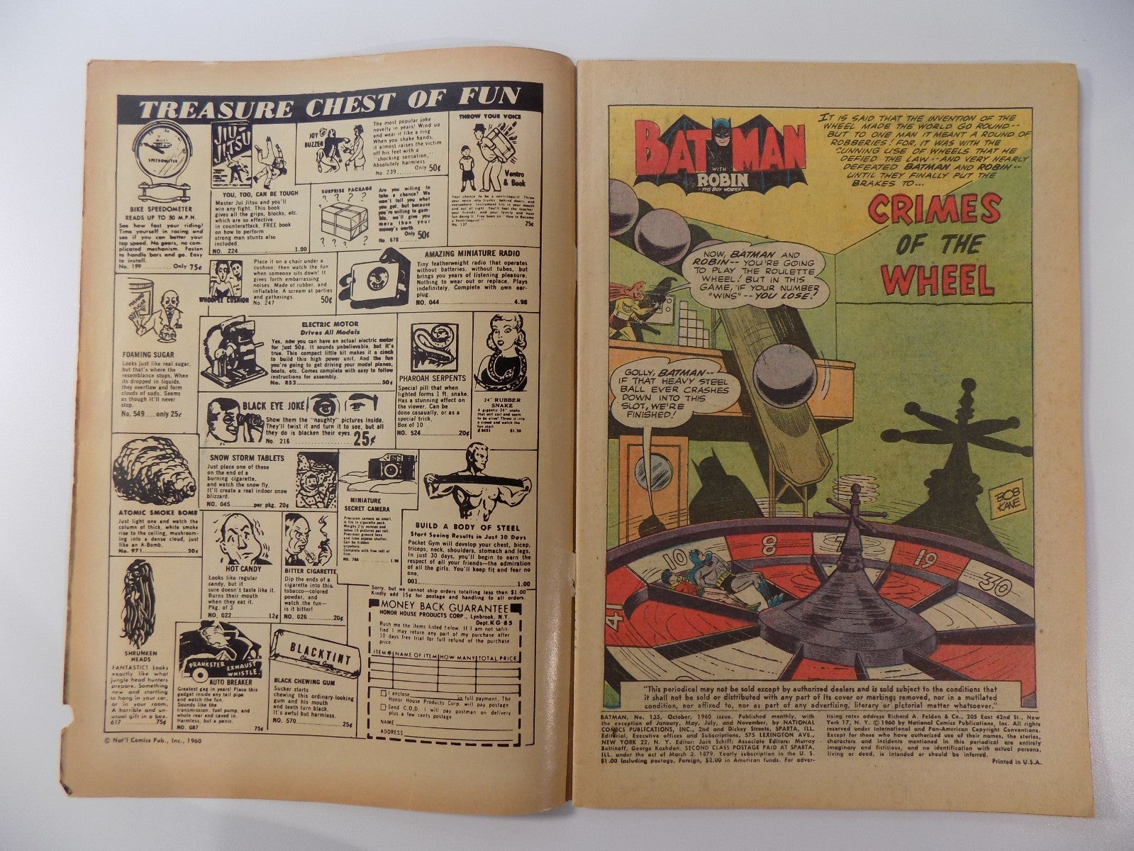 Batman #135 DC Comic October 1960 Fine+