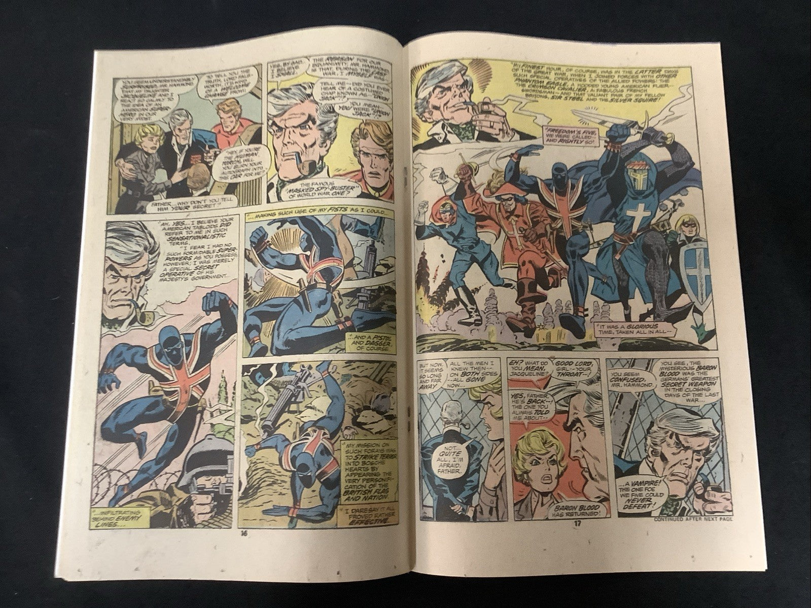Invaders #7 (Marvel Comics 1976) VF+ (8.5) 1st App Baron Blood & Union Jack