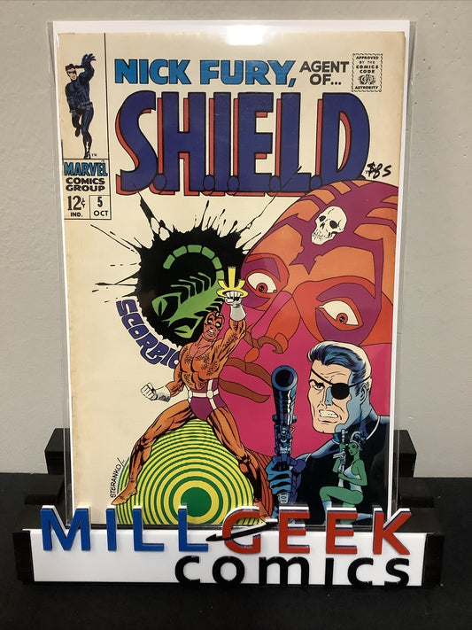Nick Fury Agent Of Shield #5 (1968) F/VF (7.0)  Jim Steranko, Stan Lee, Scorpio