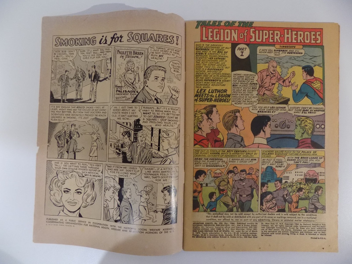 Adventure Comics #325 DC Comic Very Good October 1964