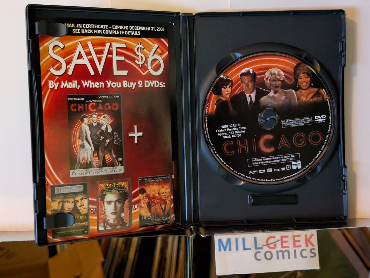 Les Miserables / Chicago, 2 Musical Movie Lot (DVD) -JD