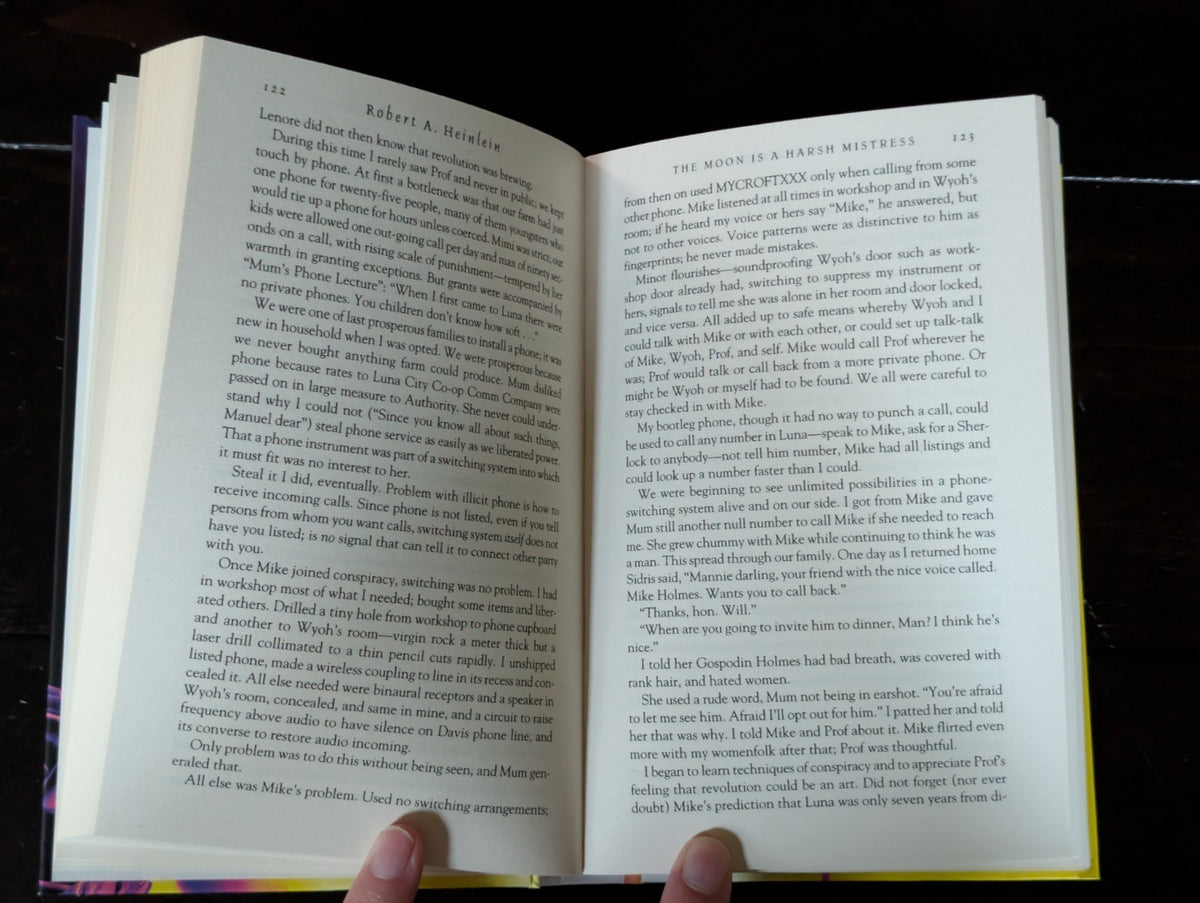 The Moon is a Harsh Mistress by Robert A. Heinlein, Hardcover 2008 -JD