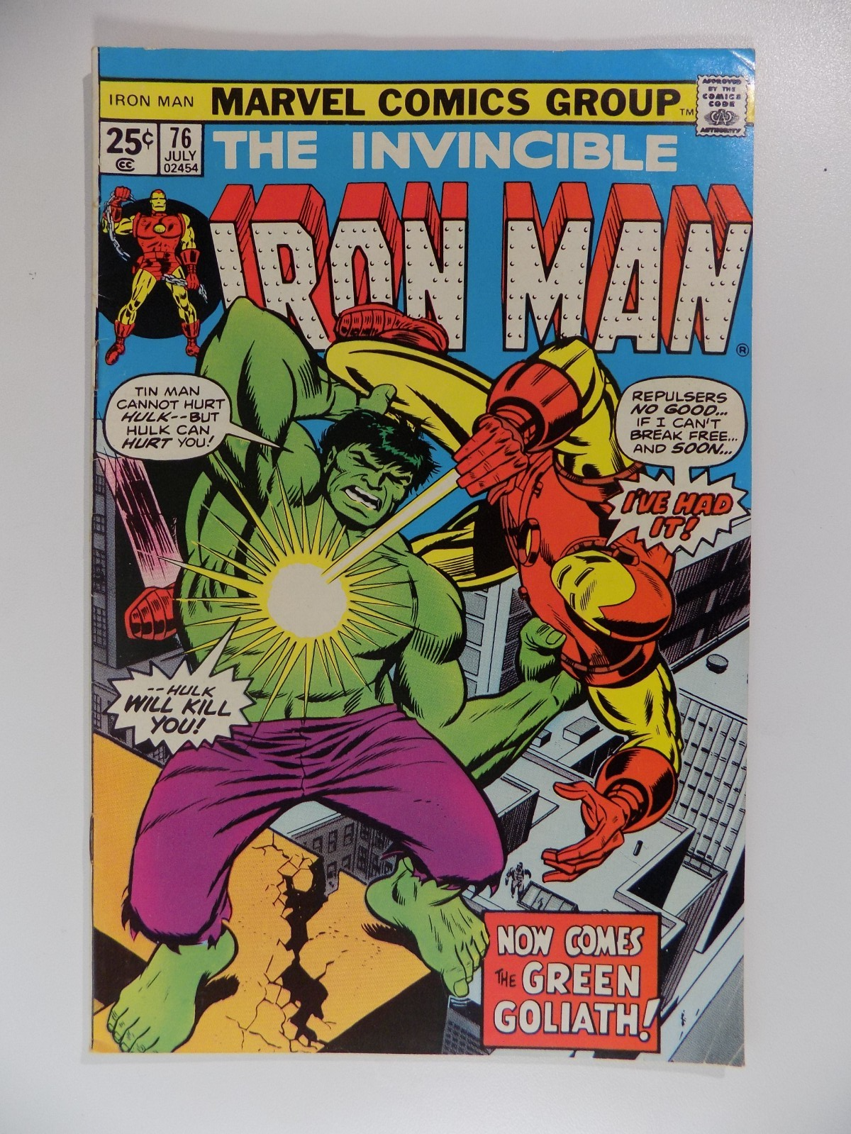 Iron Man #76 Marvel Comic July 1975 Very Fine-