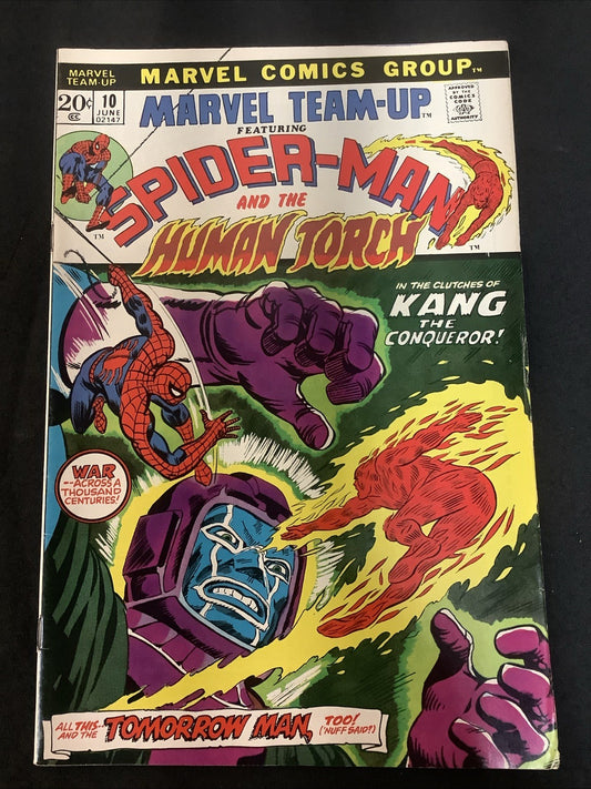 Marvel Team-Up #10 (Marvel Comics June 1973) VF (8.0) Spider-Man & Human Torch