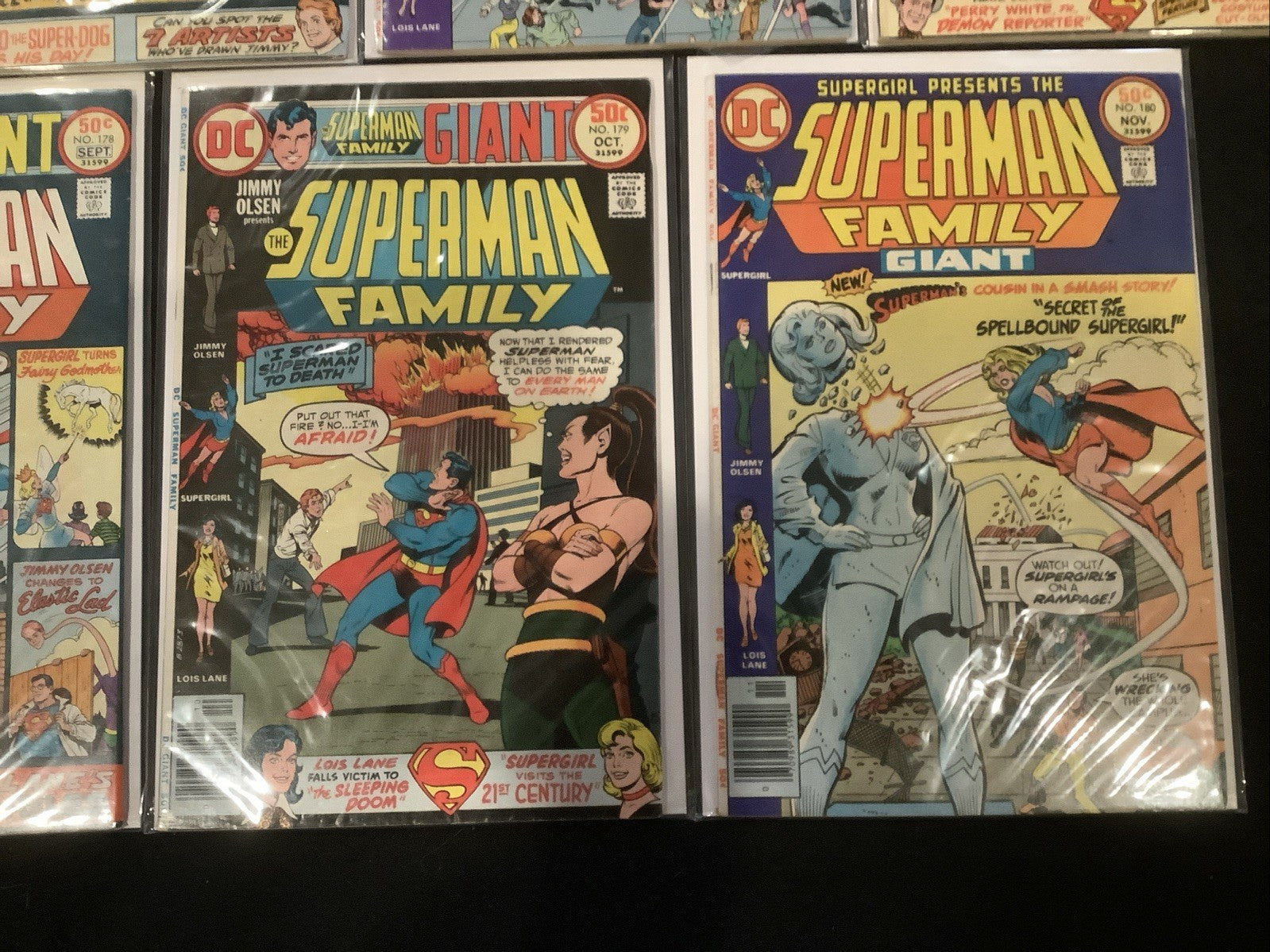 The Superman Family #170-180 Comic Lot, DC Comics, DC Giant-size, 1975