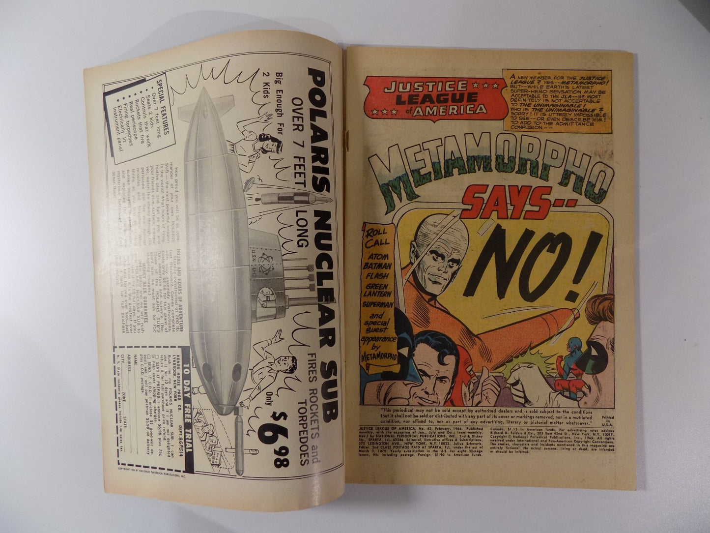 Justice League of America #42 DC Comic February 1966 Fine+