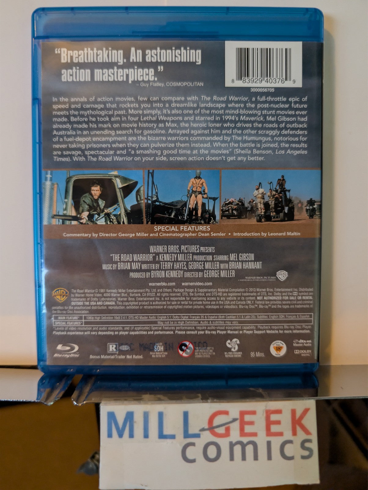 Mad Max / The Road Warrior / Mad Max Beyond Thunderdome, 3 Movies (Blu-Ray)-JD
