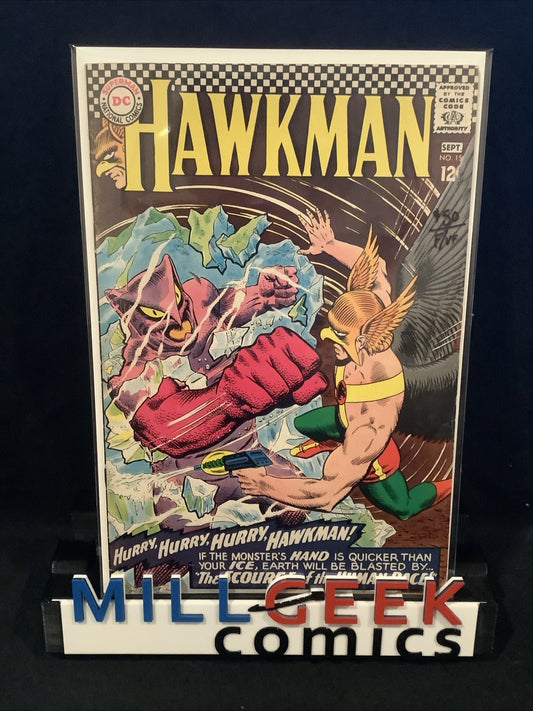 Hawkman #15 (DC Comics August-September 1966) F/VF (7.0) Gardner Fox