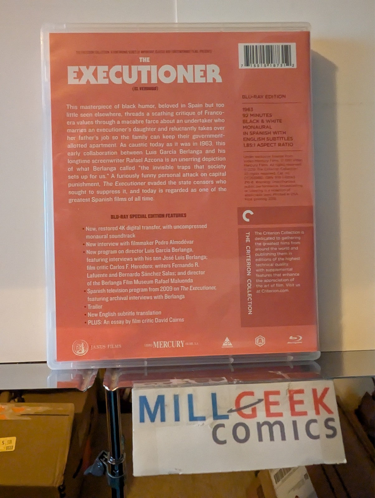 The Executioner, Criterion Collection (Blu-Ray) Like New -JD