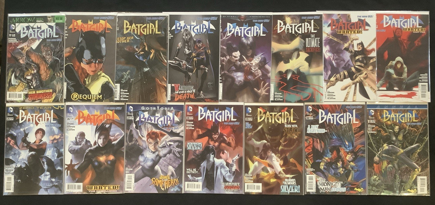 Batgirl #17-30 + Annual #2 Comic Lot, DC Comics, Gail Simone, New 52, 2013