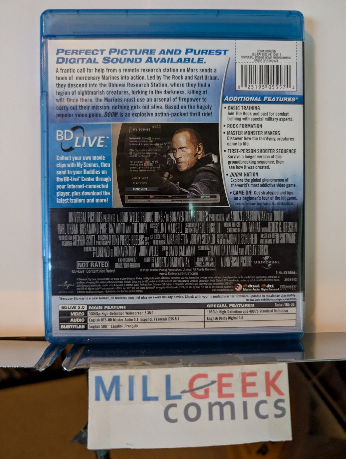 Gamer 3D / The Darkest Hour / Doom, 3 Sci-Fi Movies (Blu-Ray) -JD