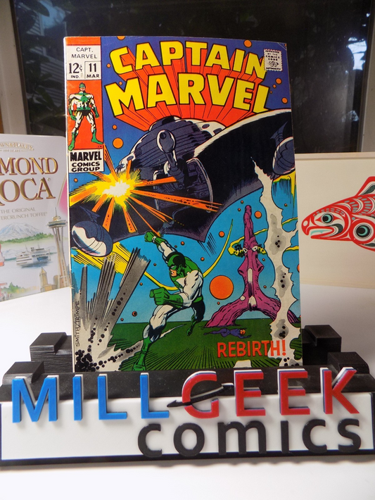 Captain Marvel #11 Marvel Comic March 1969 Very Fine-