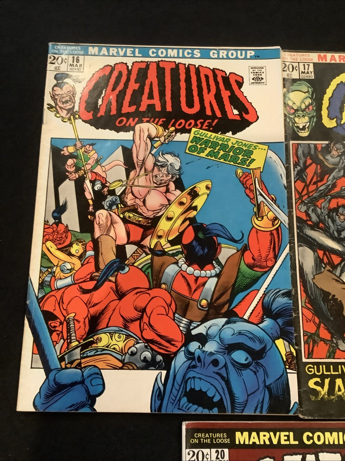 Creatures on the Loose #16-21 + Monsters On The Prowl #16 Comic Lot, Thulsa Doom