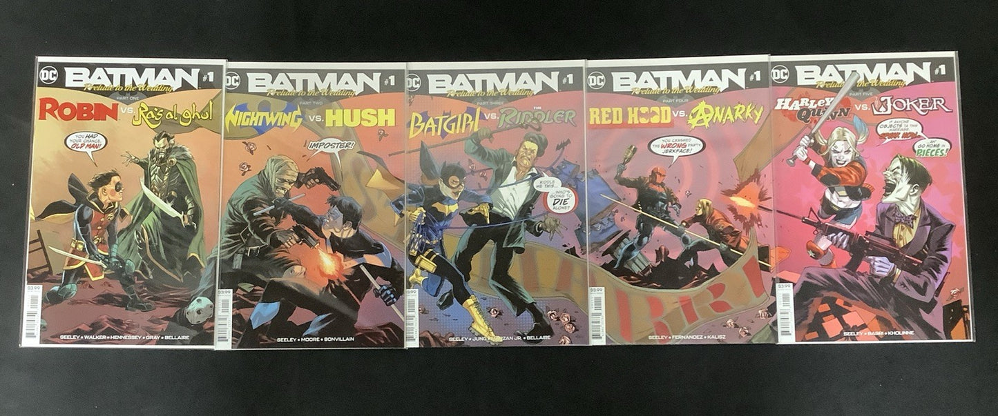 BATMAN Prelude To The Wedding One-shots Complete Comic Set, Connecting Covers