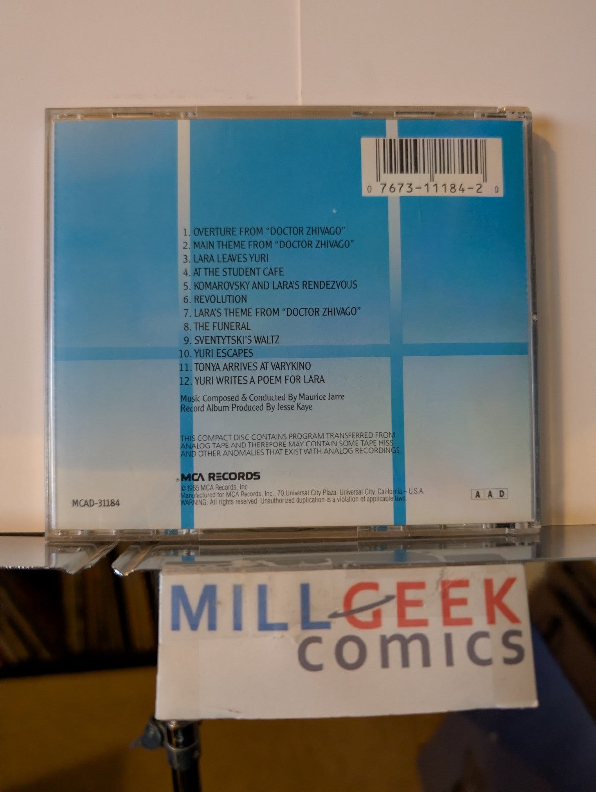 Soundtrack 5 CD Lot (Koyaanisqatsi, Patton, Thin Red Line, Dr Zhivago, more)-JD