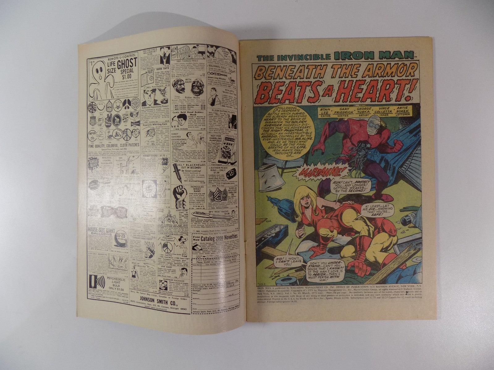 Iron Man #45 Marvel Comic March 1972 Fine/Very Fine