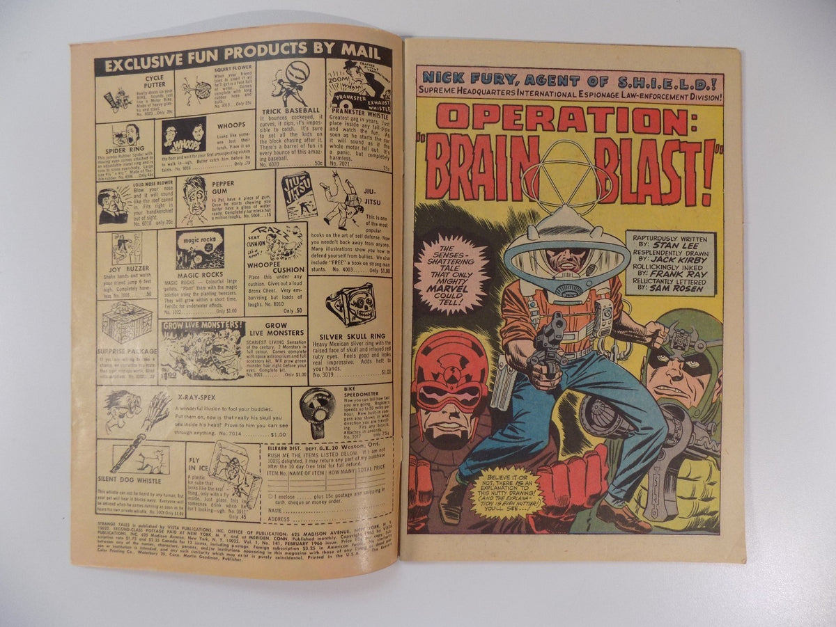 Strange Tales #141 Marvel Comic February 1966 Fine+