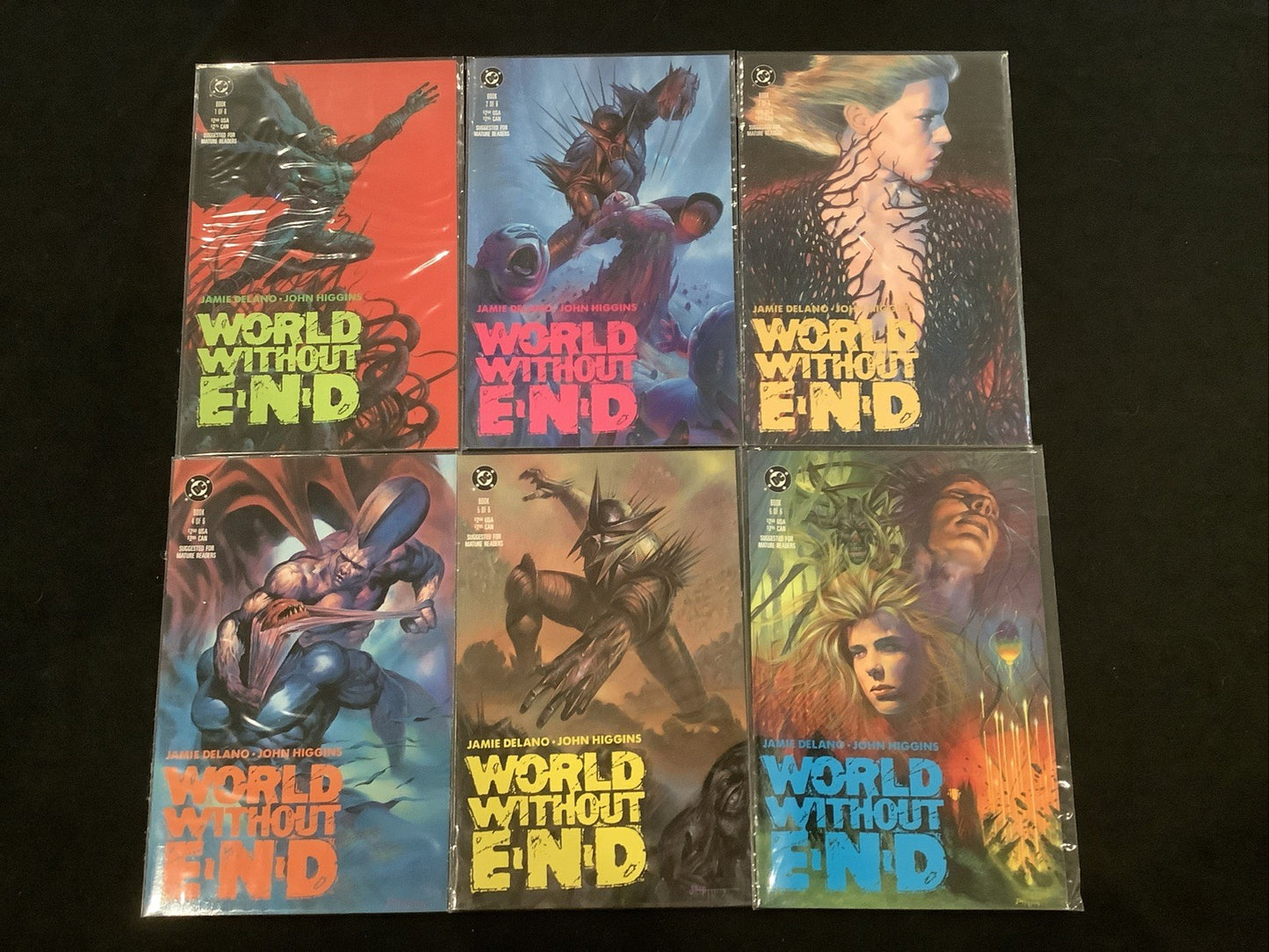 World Without End #1-6 Complete Comic Set, DC Comics, Jamie Delano/John Higgins