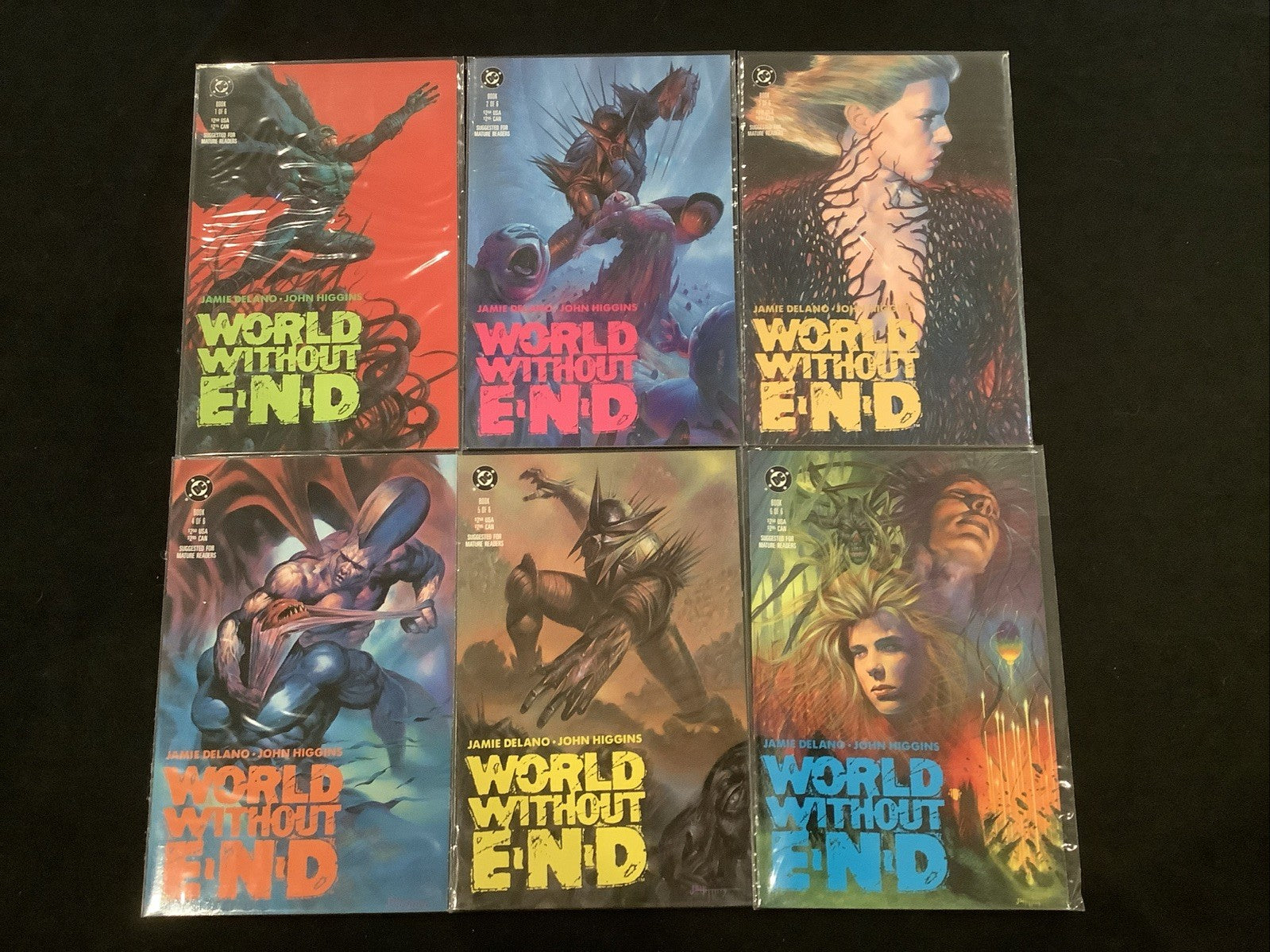 World Without End #1-6 Complete Comic Set, DC Comics, Jamie Delano/John Higgins
