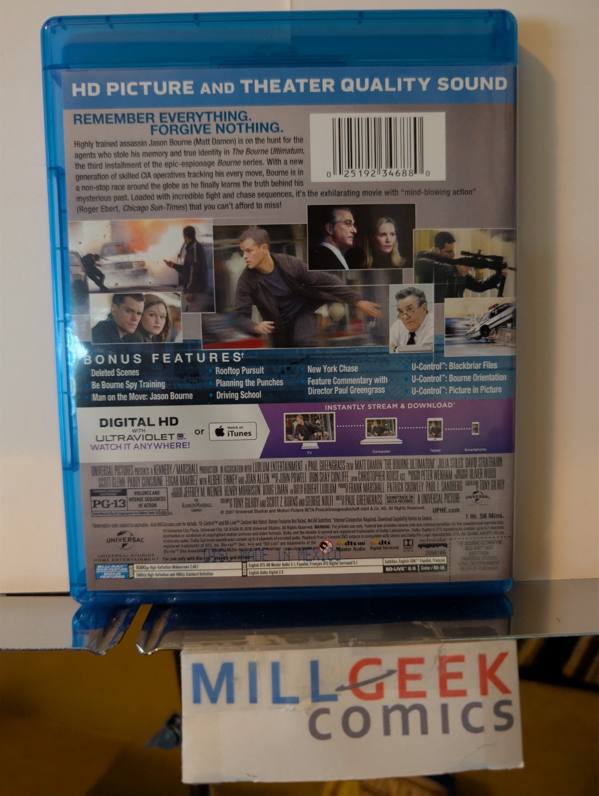 The Bourne Identity Collection, Set of 5 Movies (Blu-ray) Like and Brand New -JD