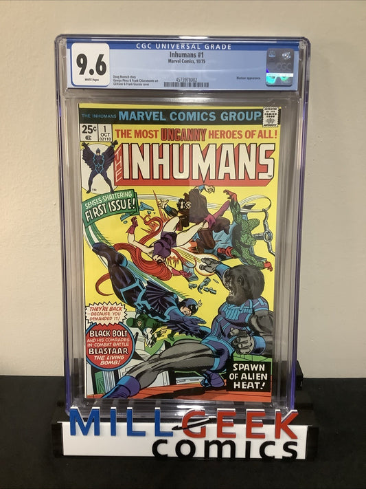 Inhumans #1 (Marvel Comics October 1975) CGC Graded 9.6 (NM+) White Pages