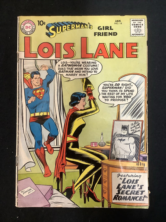 SUPERMAN'S GIRLFRIEND LOIS LANE #14 (1960) VG- (3.5) Centerfold Detached