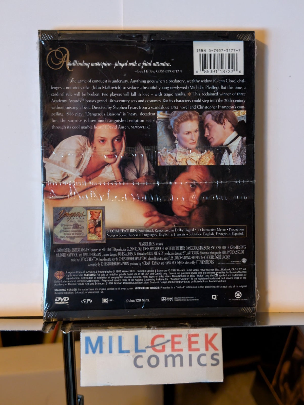 Dangerous Liaisons - Glenn Close, John Malkovich (DVD 1988) -JD