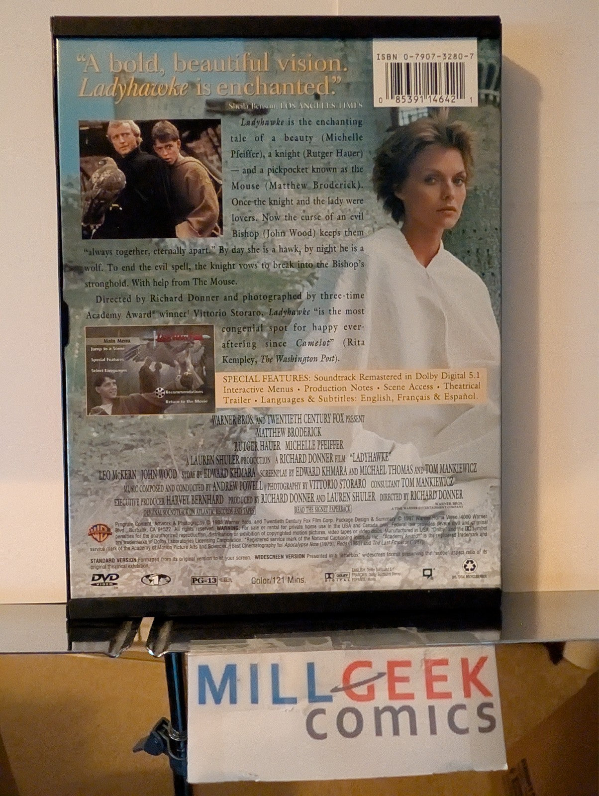 The Illusionist / Without a Clue / Ladyhawke (DVD) Like New -JD