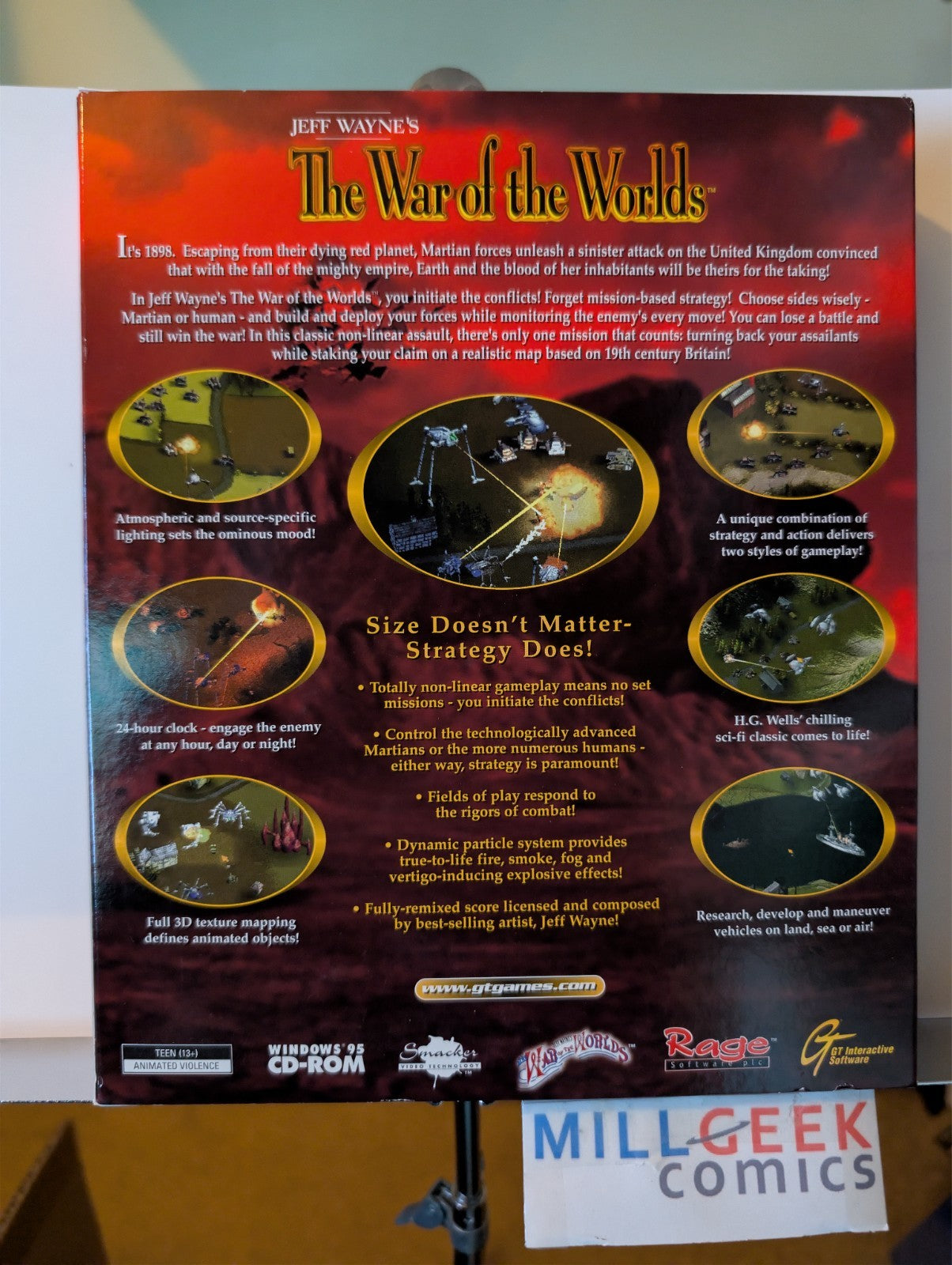 Jeff Wayne's The War of the Worlds, Big Box Complete, Disc is NEW PC CD-ROM -JD