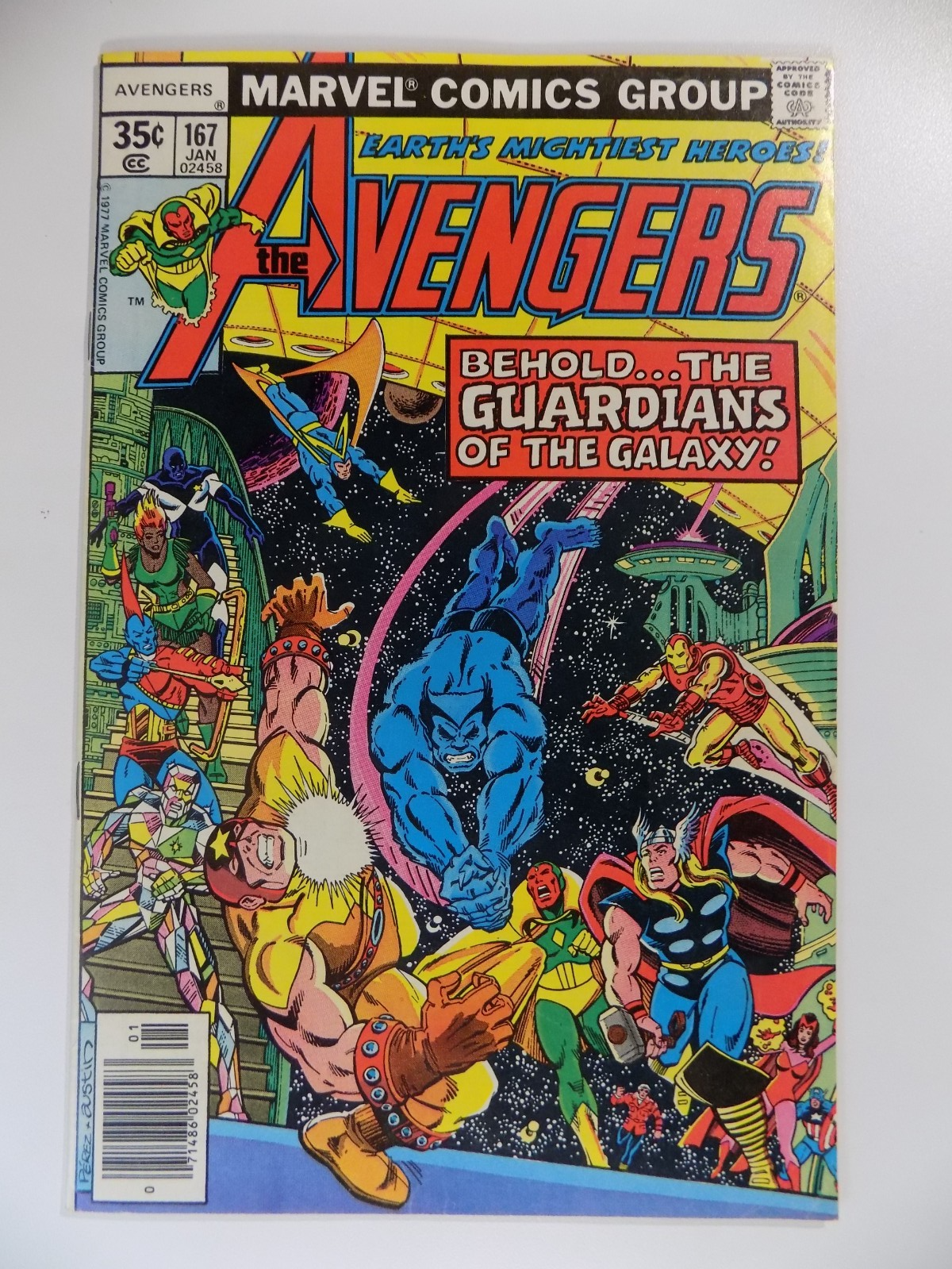 Avengers #167 Marvel Comic January 1978 Very Fine