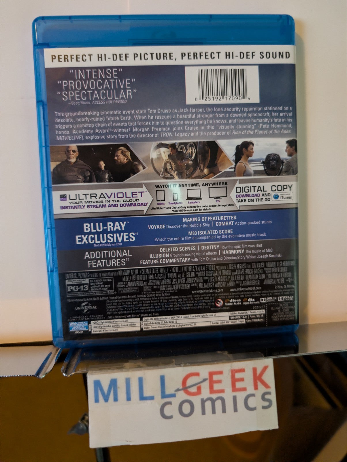Transcendence / Oblivion, 2 Sci-Fi Movies (Blu-Ray) -JD