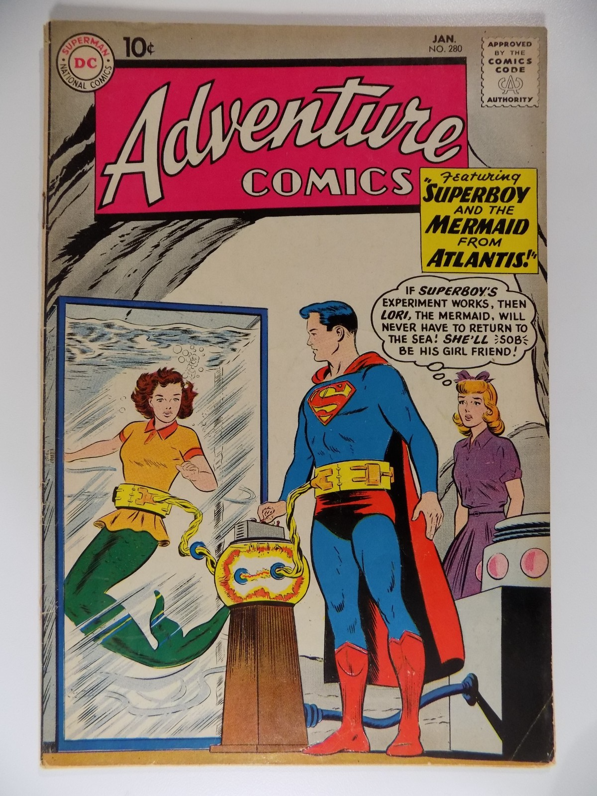 Adventure Comics #280 DC Comic Fine January 1961