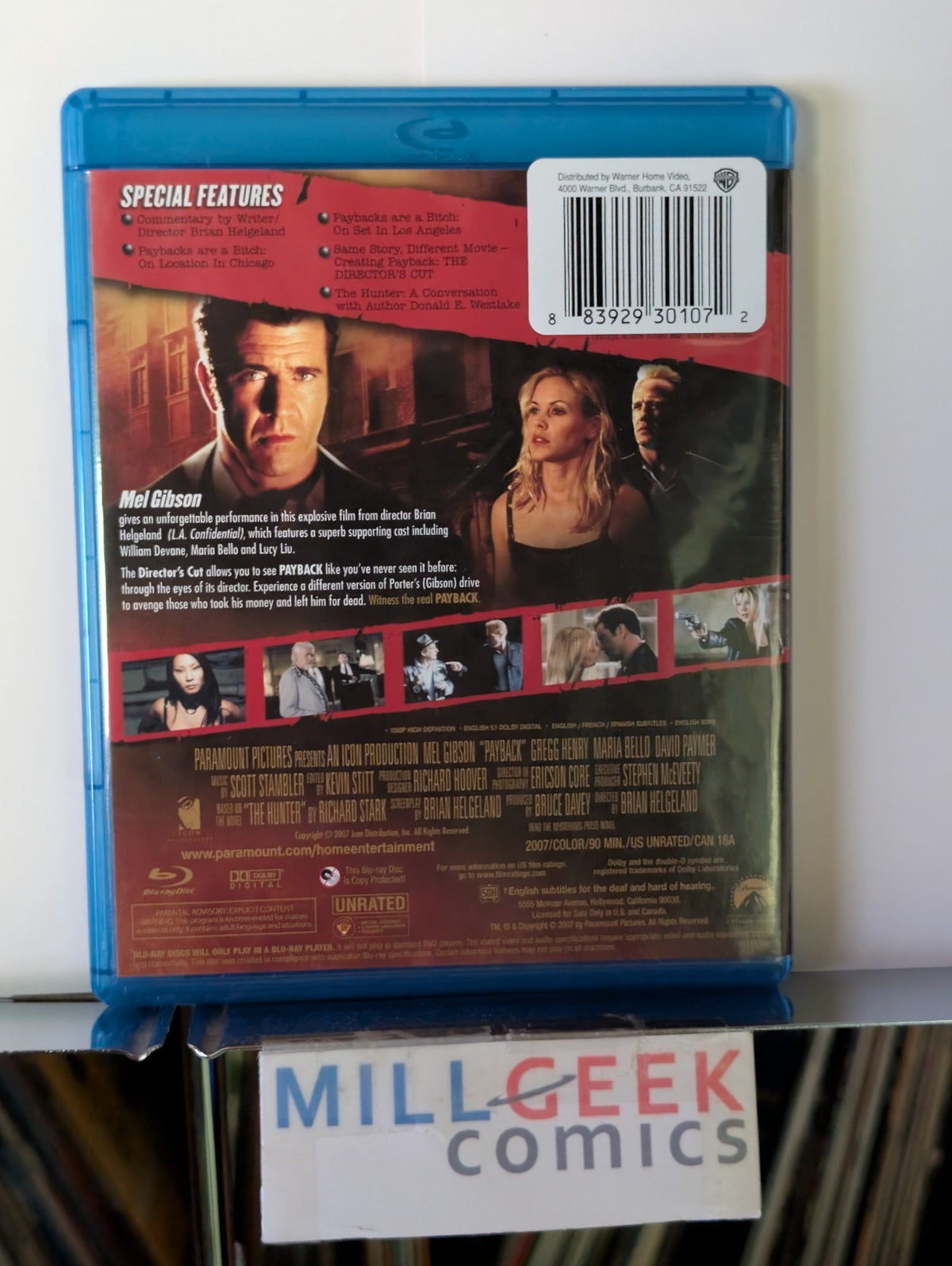 Payback, Mel Gibson, Straight Up: the Director's Cut (Blu Ray) -JD