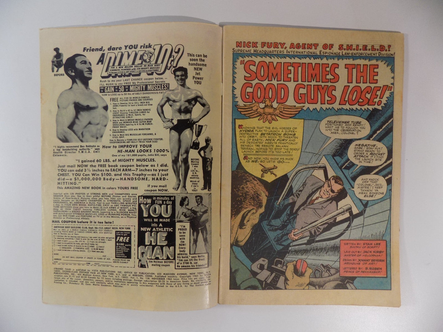 Strange Tales #138 Marvel Comic November 1965 Fine-