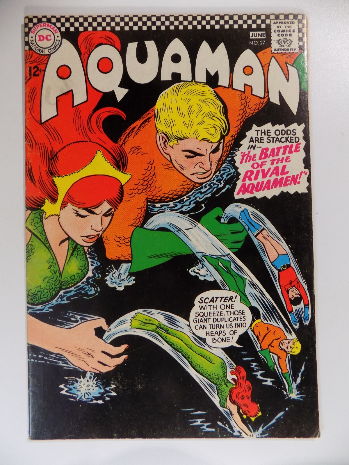 Aquaman #27 DC Comic June 1966 Fine/Very Fine