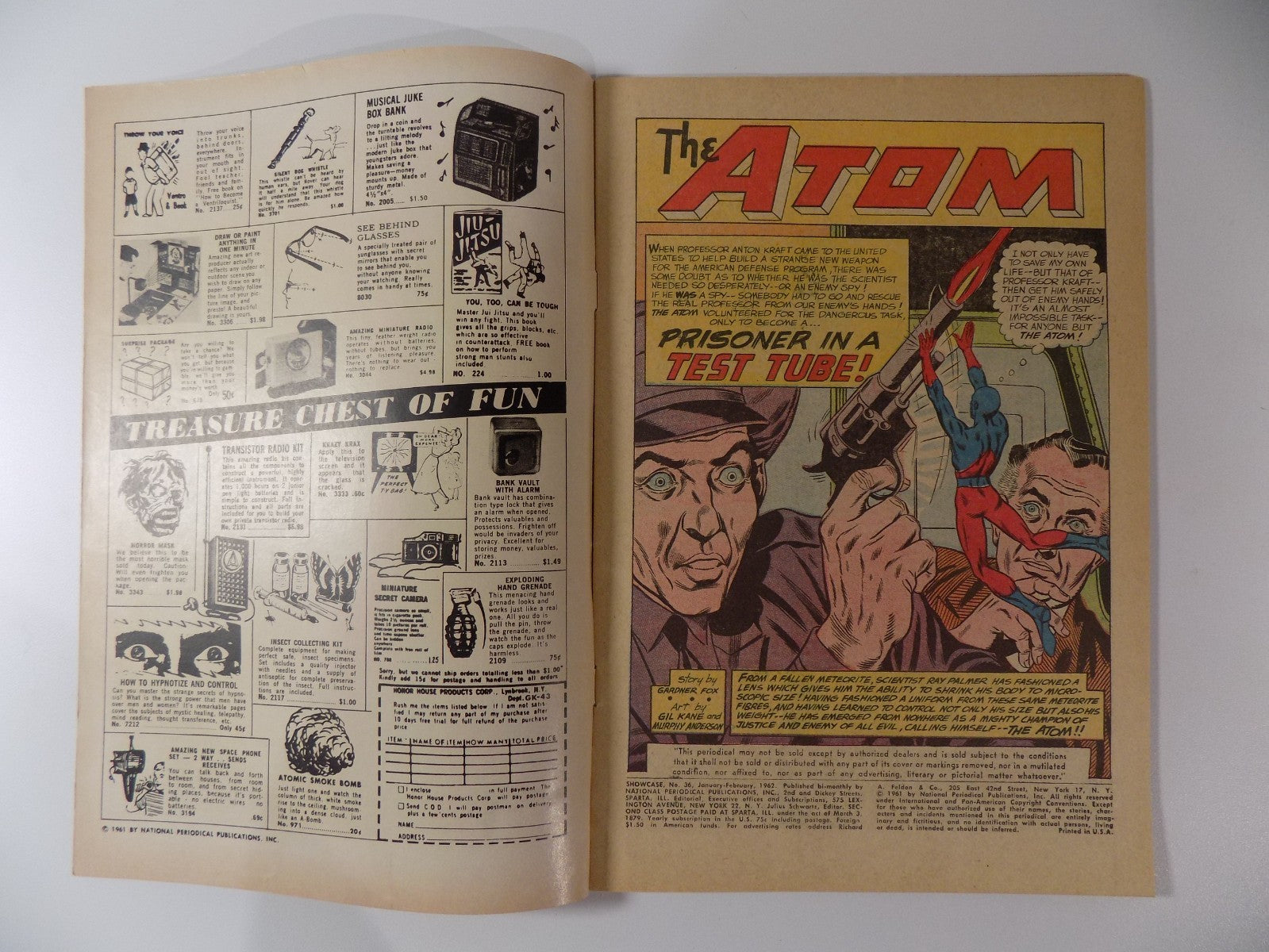 Showcase #36 DC Comic February 1962 Fine