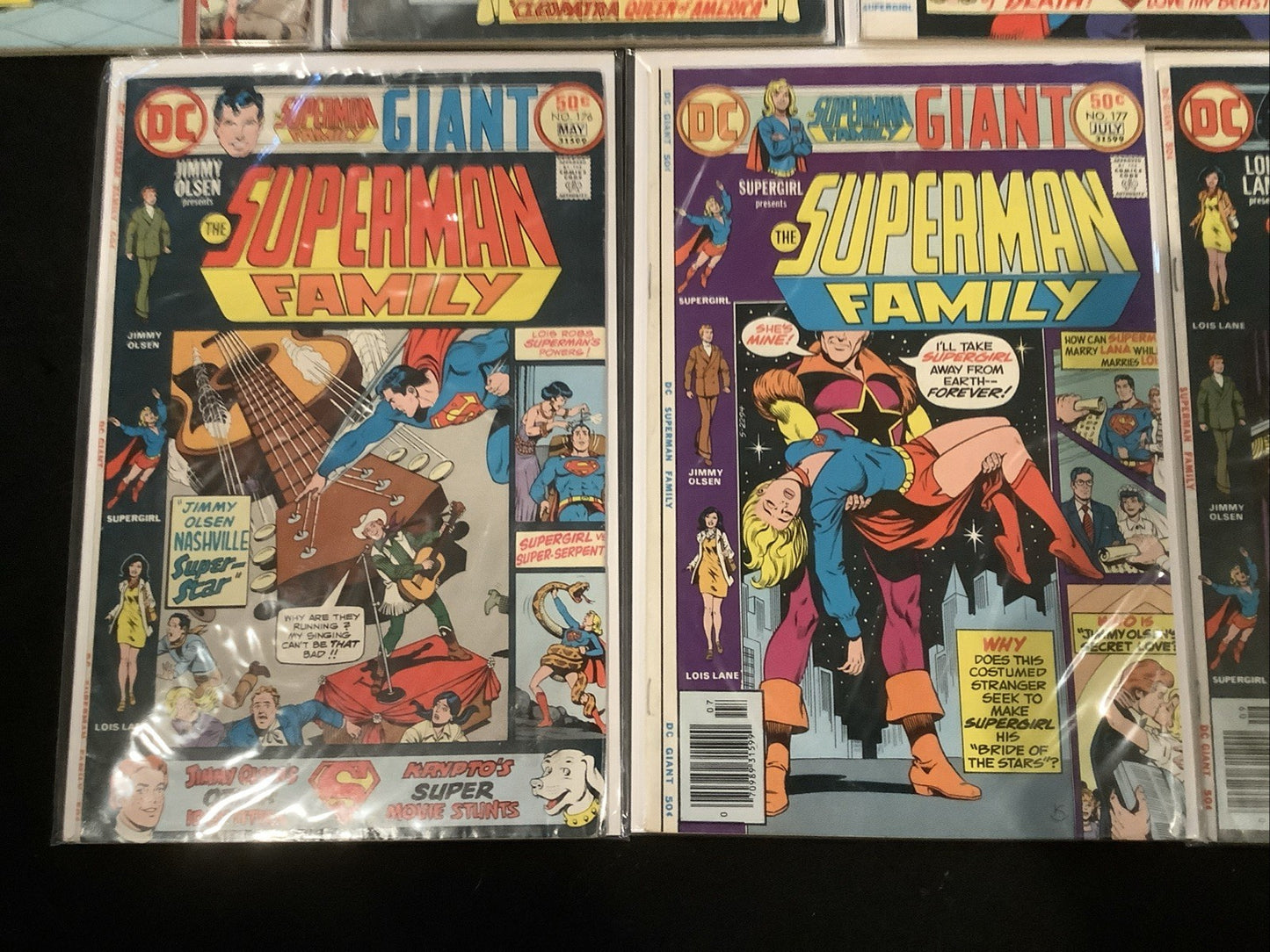 The Superman Family #170-180 Comic Lot, DC Comics, DC Giant-size, 1975