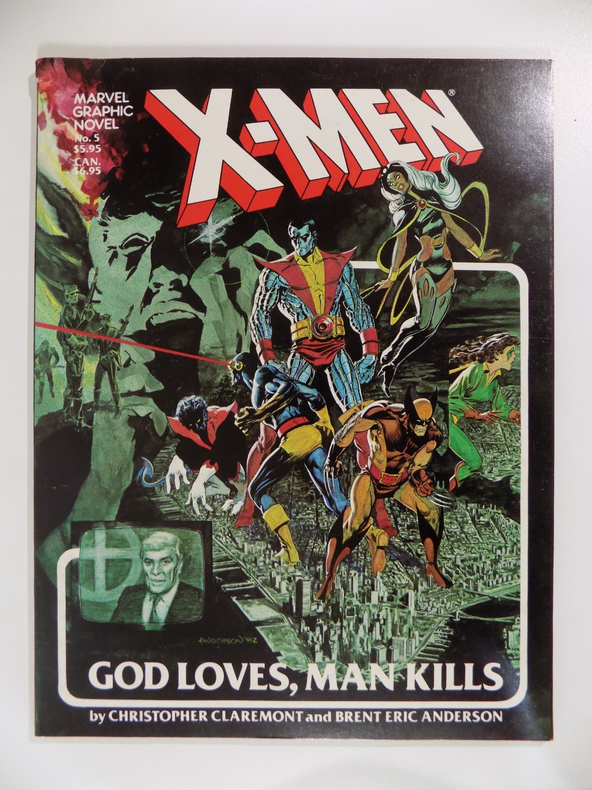 X-Men God Loves, Man Kills Marvel Graphic Novel #5 Second Print 1982 Very Fine