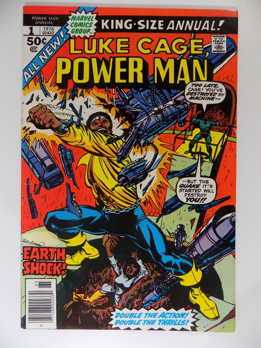 Power Man Annual #1 Marvel Comic 1976 Very Fine+
