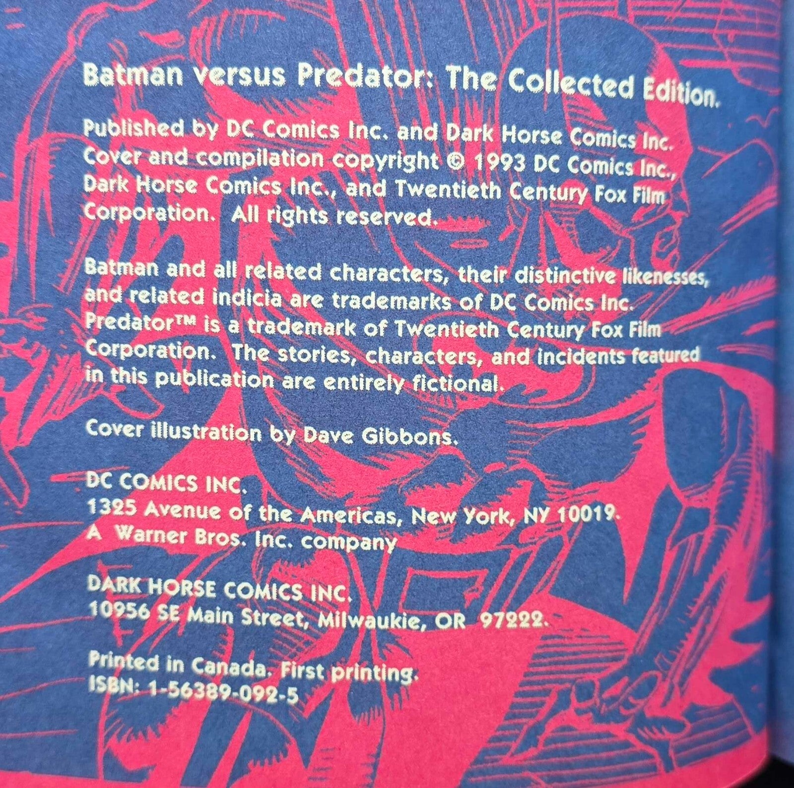 Batman Versus Predator: the Collected Edition (1st Ed. 1993)