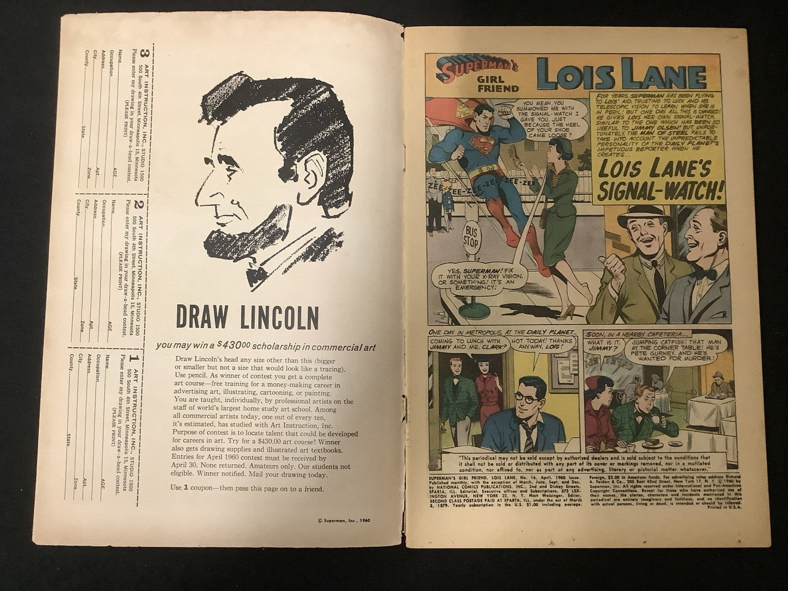 Superman's Girl Friend, Lois Lane #16, VG/F (5.0) Cover Detached Lower Staple