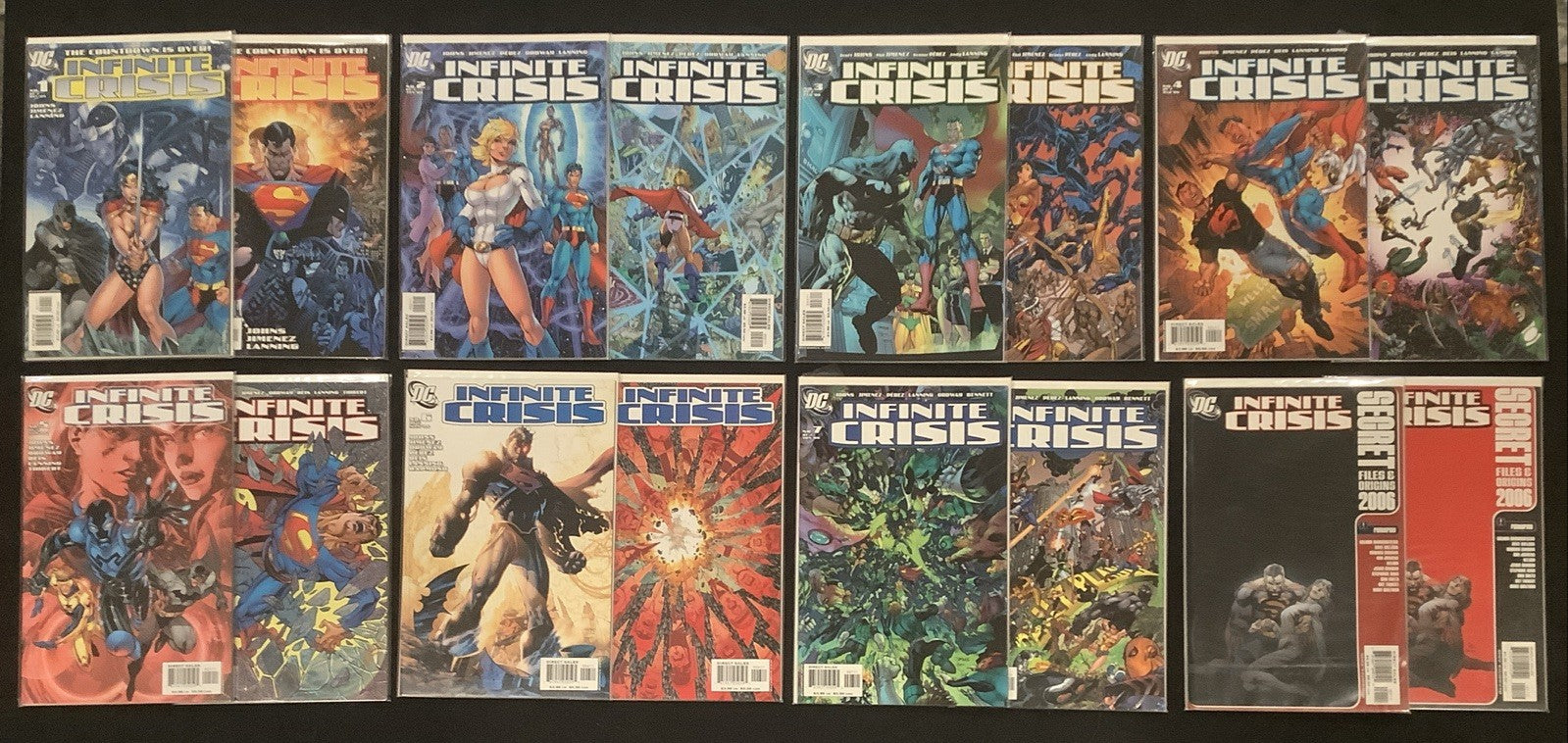 Infinite Crisis #1-7 Complete Comic Set, 1st App Jaimie Reyes, A + B Covers