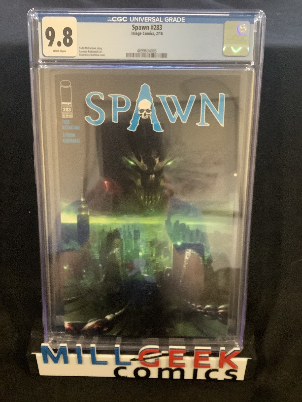 Spawn #283 (Image Comics) CGC Graded 9.8 (NM/M) White Pages, Todd McFarlane