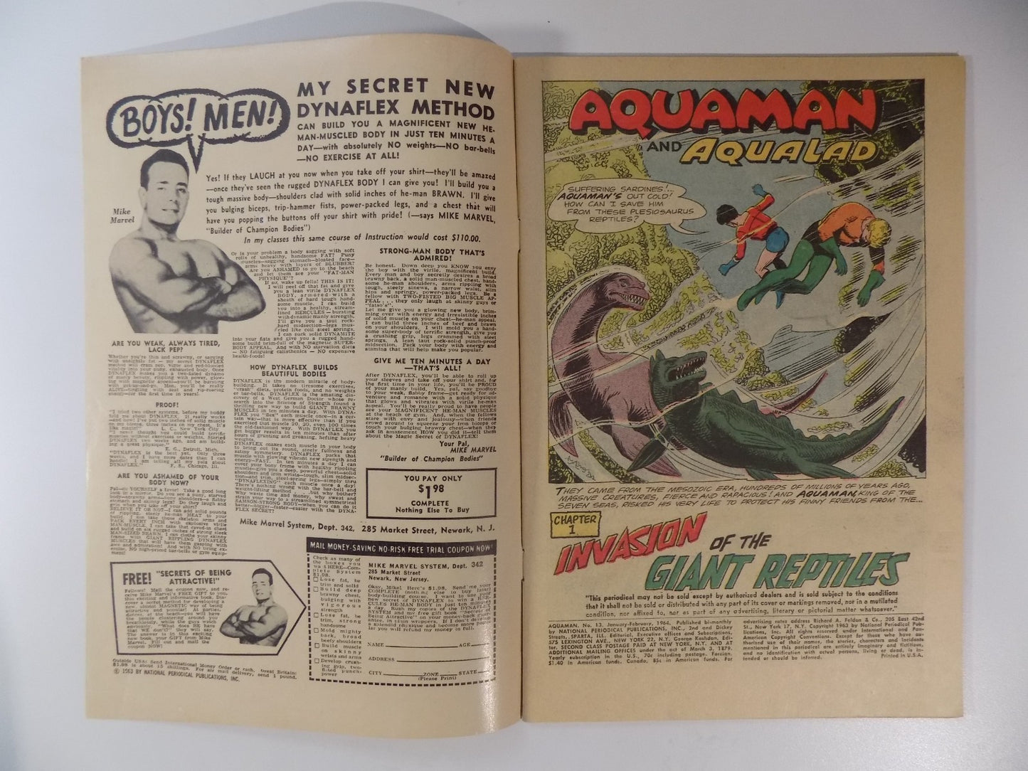 Aquaman #13 DC Comic February 1964 Fine-